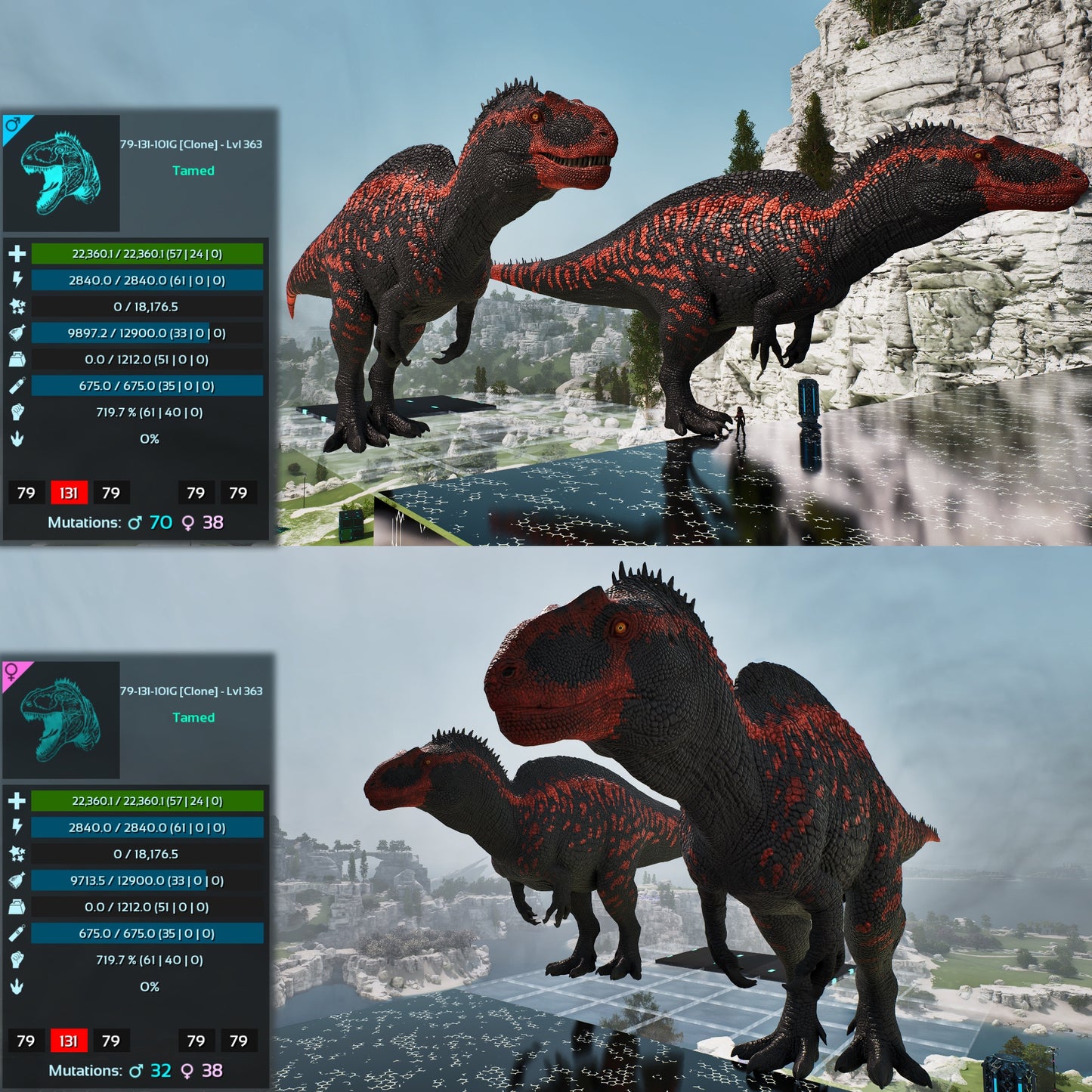 Acro Acrocanthosaurus 362-363Lvl Clone