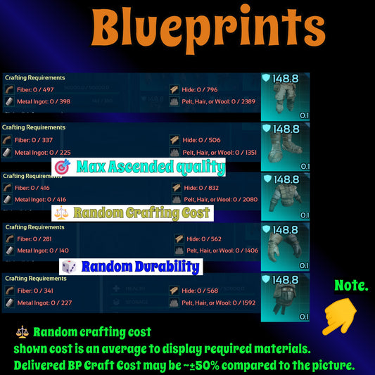 Lost Colony Blueprint BP