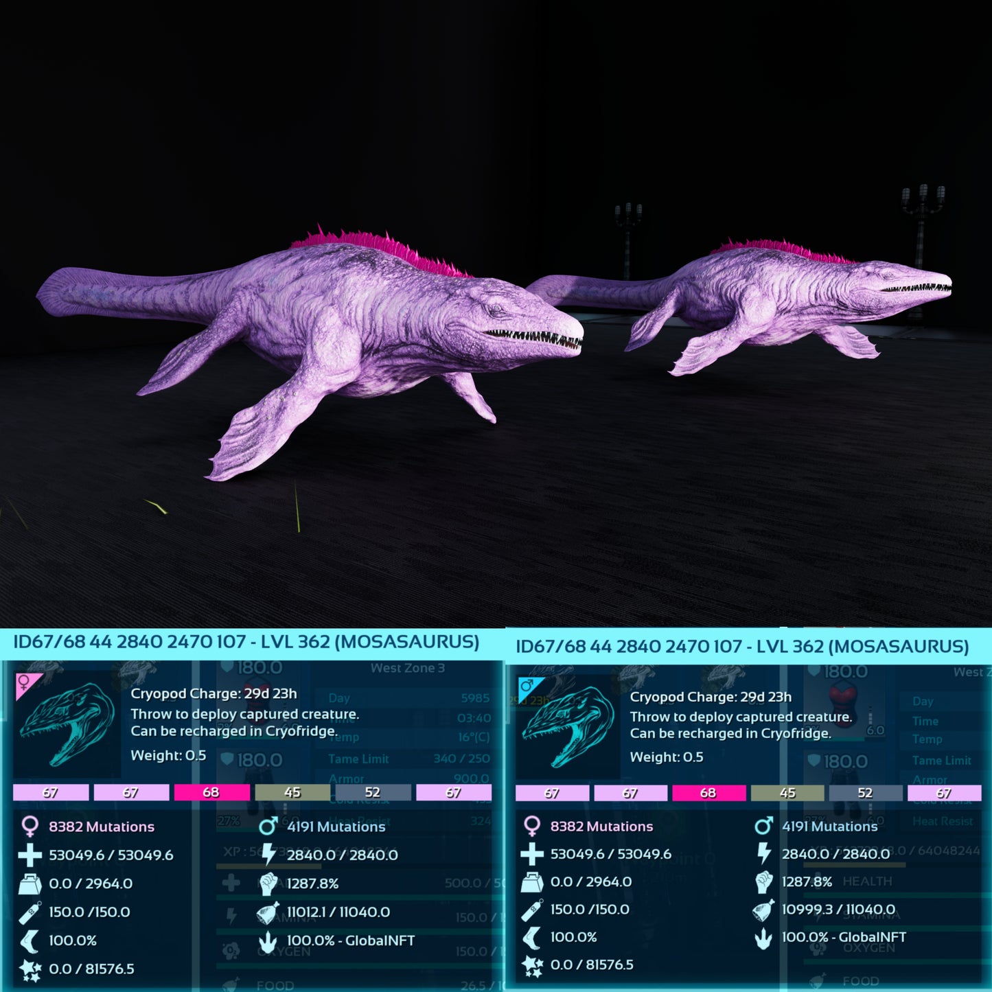 Mosasaurus 53049H 1287%melee imprinted
