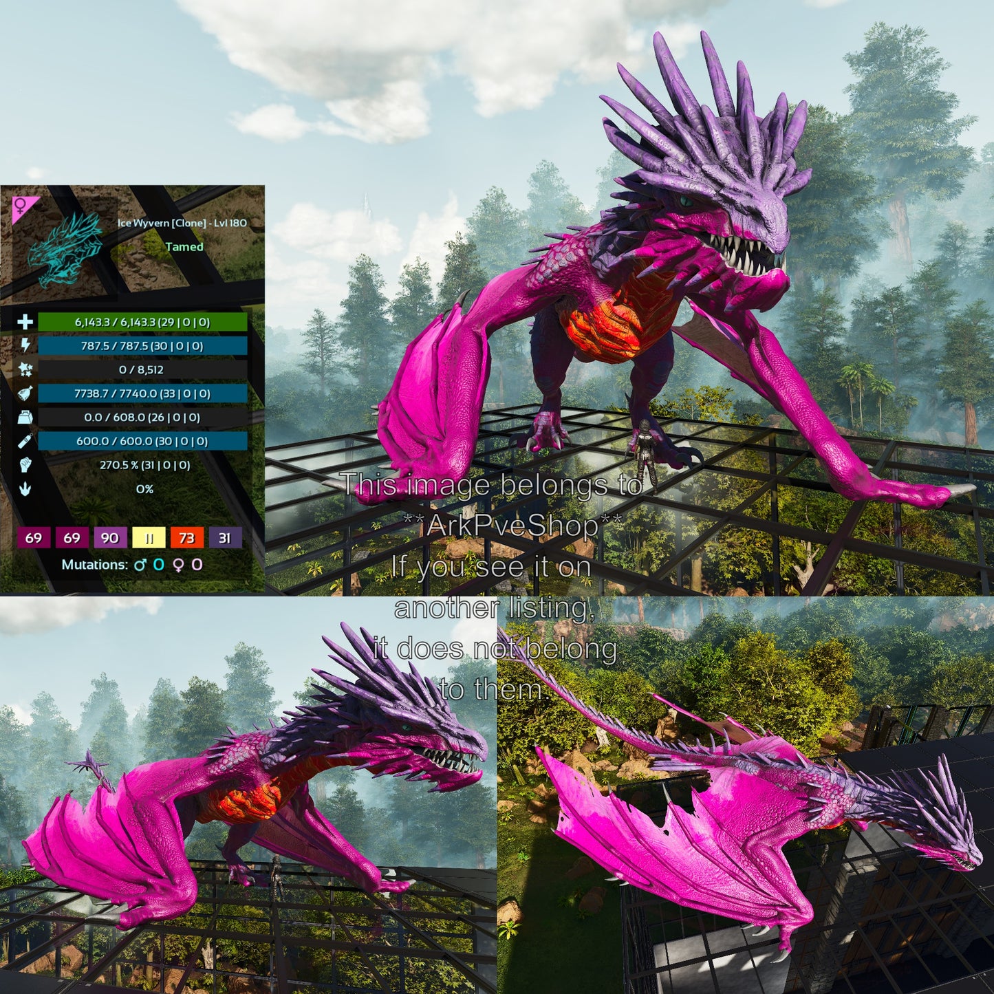 Ice Wyvern Clone High LVL Dragon