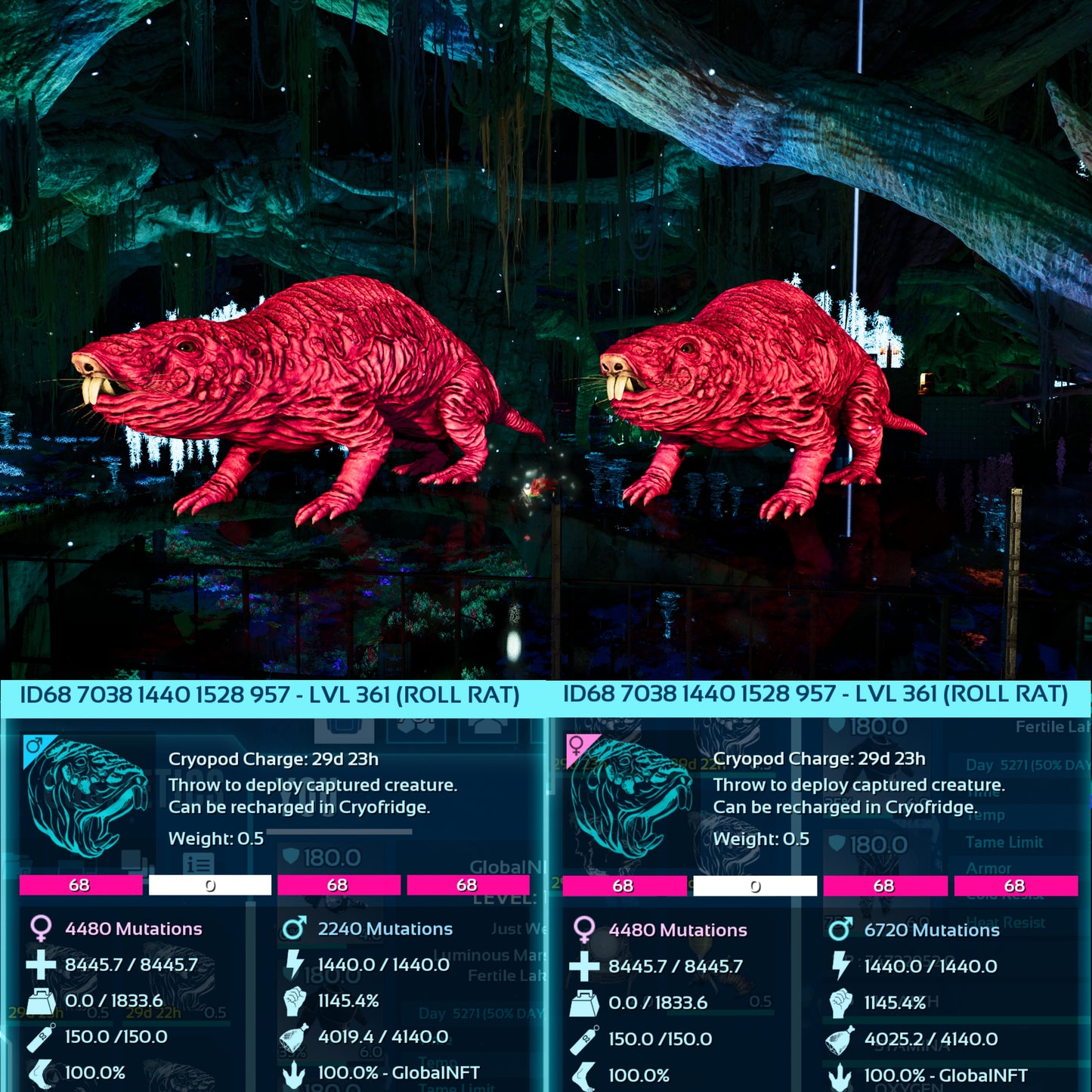 Roll Rat 1145Dmg Imprinted - 361 Level