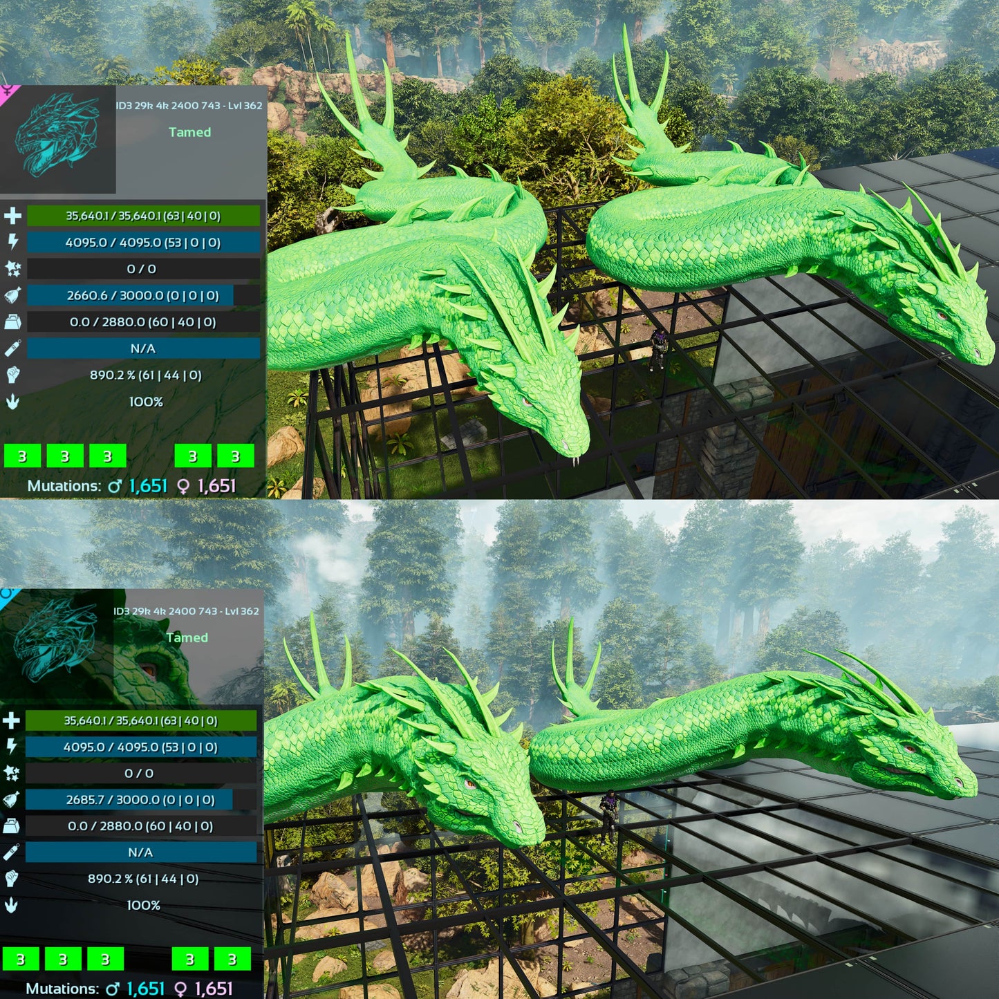 Basilisk Aberrant Dino / Max 362Level