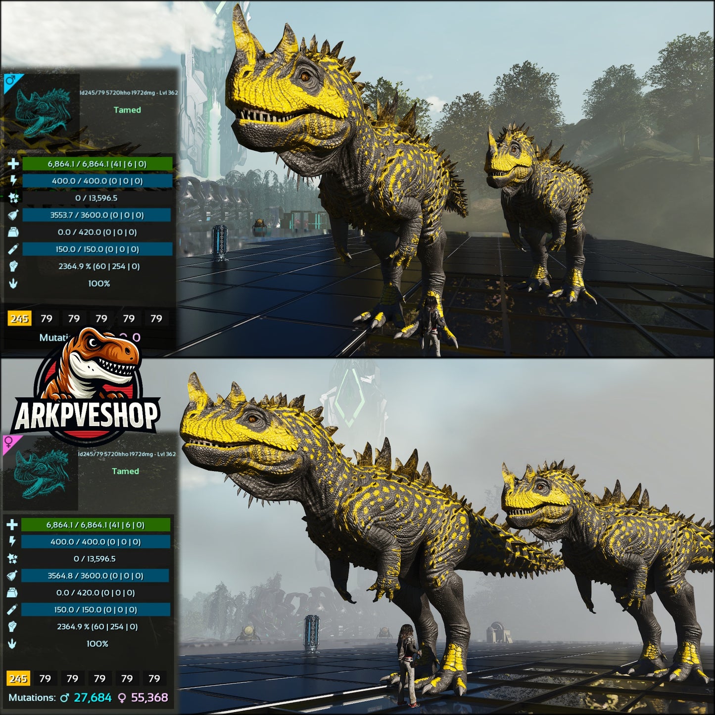 Ceratosaurus 2364% Melee Imprinted
