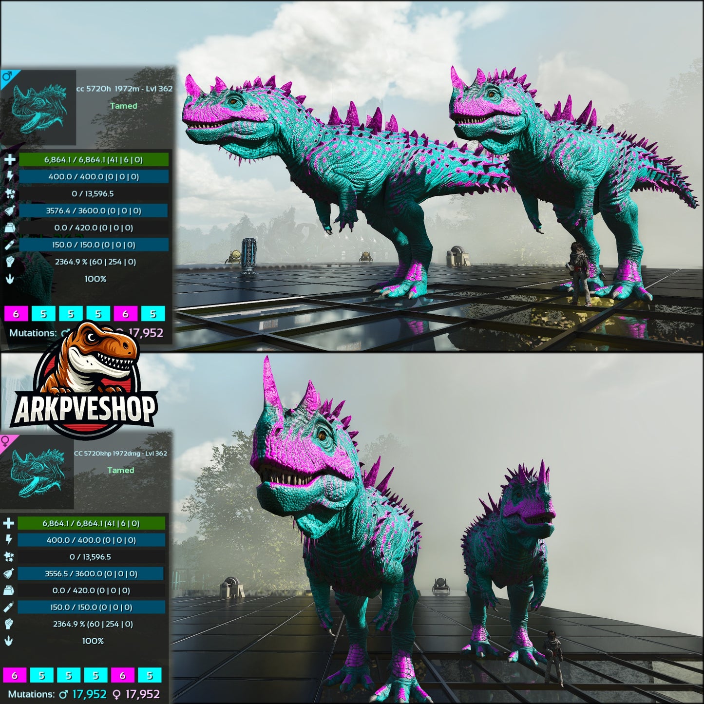 Ceratosaurus 2364% Melee Imprinted