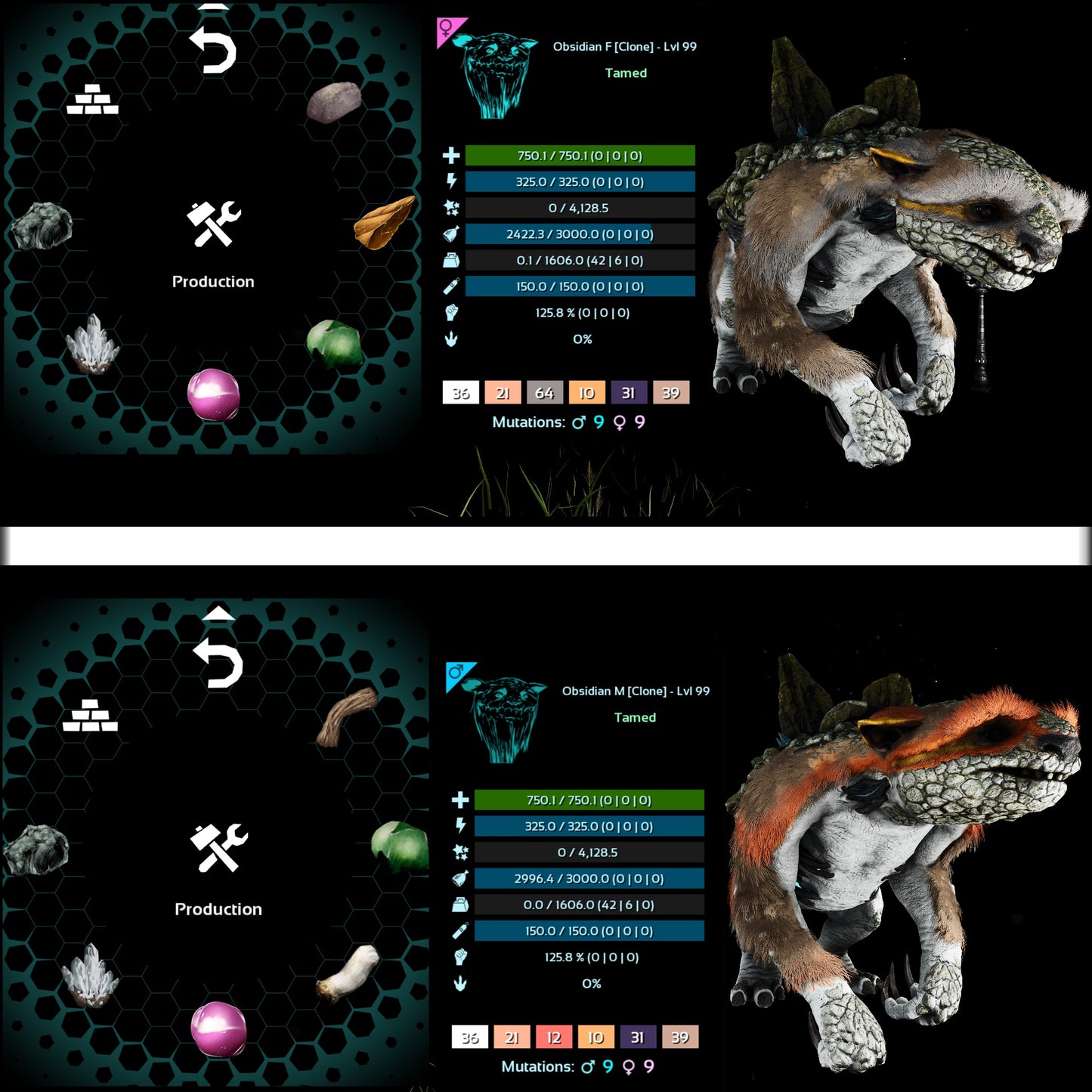 Gacha- Metal / Sap / Dust / Black Pearl / Crystal / Clone / Low level