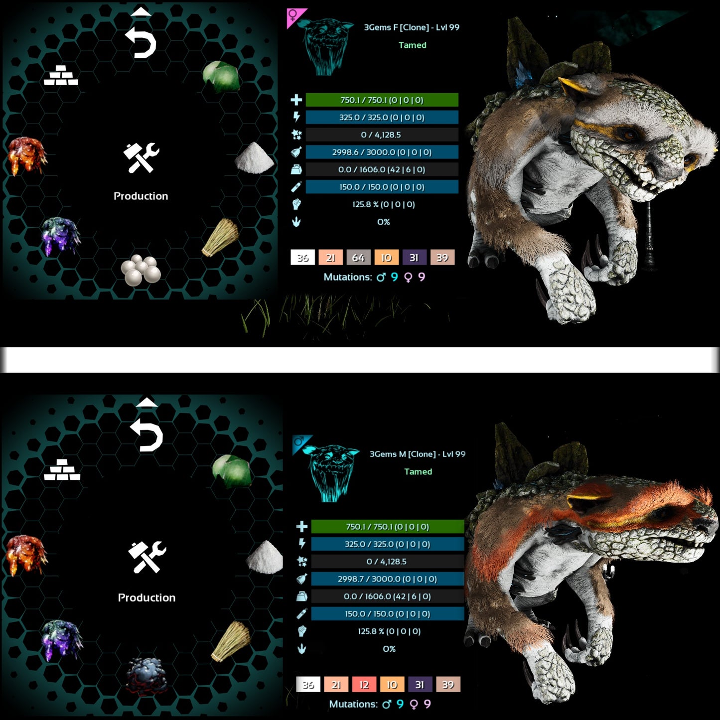 Gacha- Metal / Sap / Dust / Black Pearl / Crystal / Clone / Low level