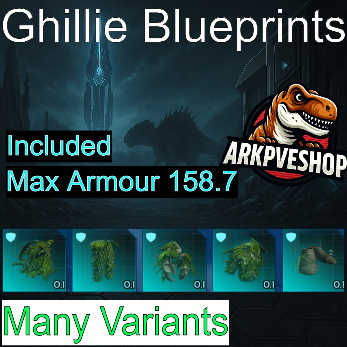 Ghillie Armor Blueprint Bp's