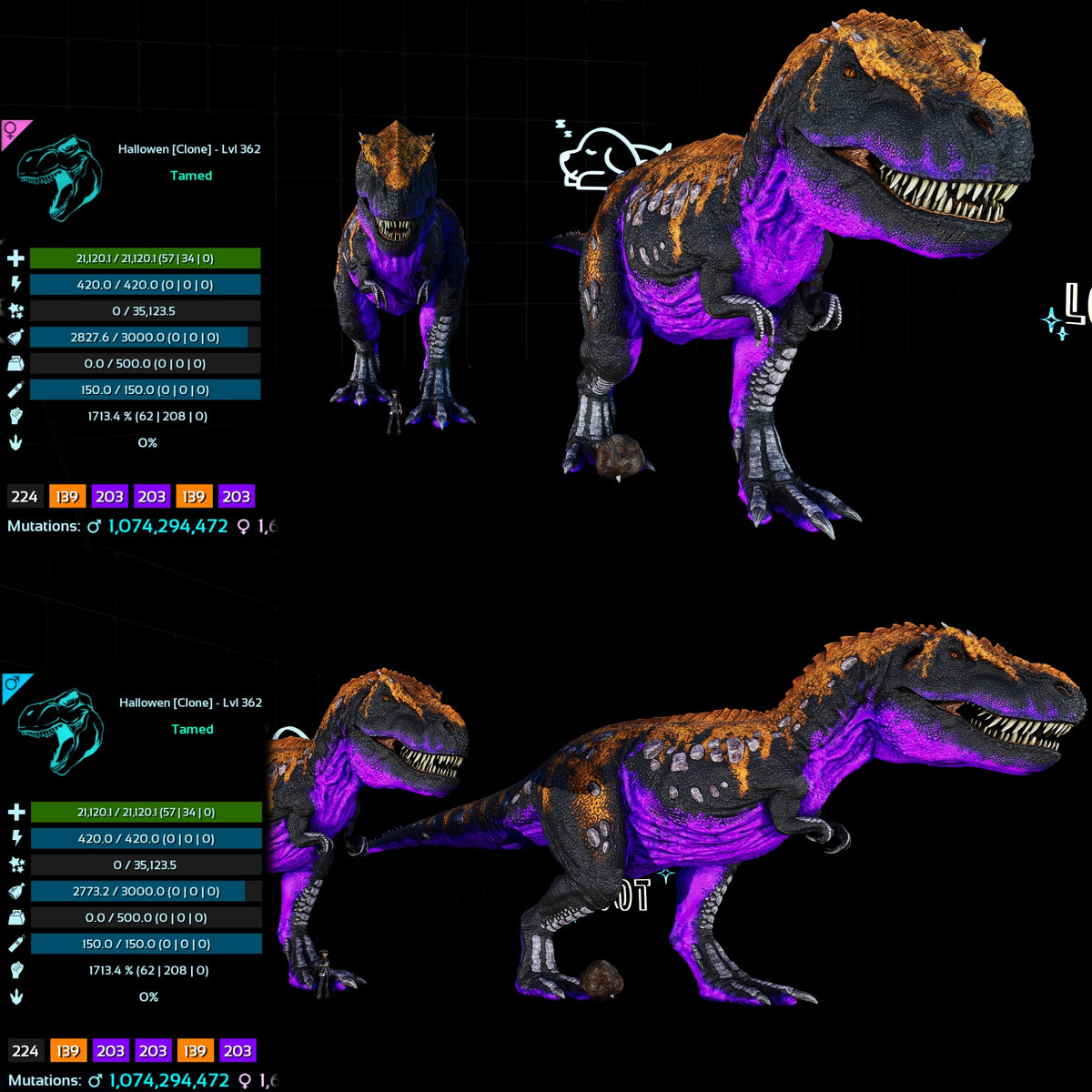 Halloween Dino Pairs Clone