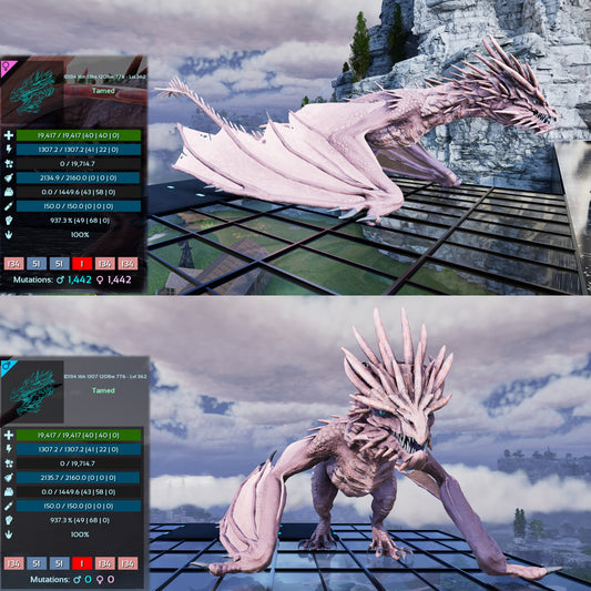Ice Wyvern 362Lvl Imprinted Many Colours