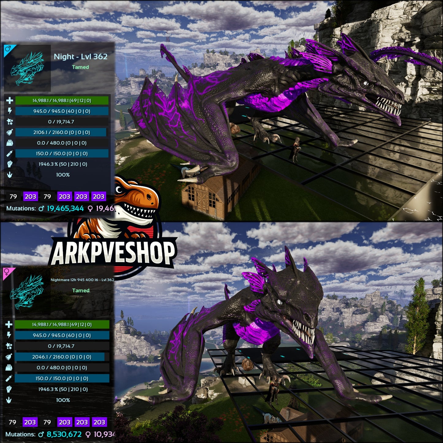 Lightning Wyvern Mix Colours Top Stats