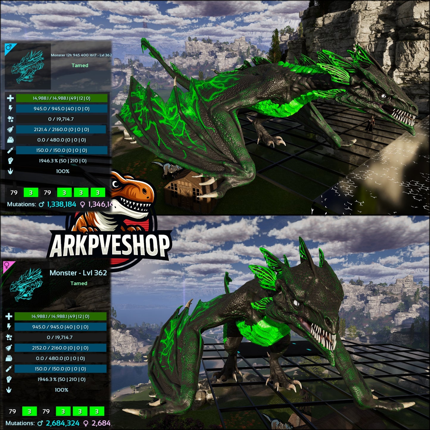 Lightning Wyvern Mix Colours Top Stats