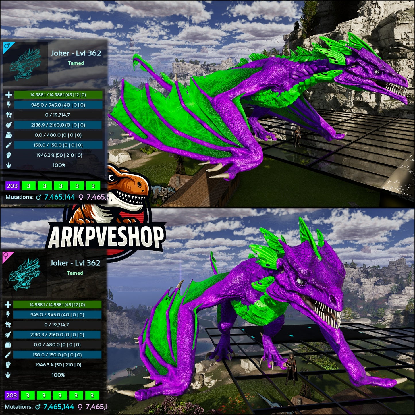 Lightning Wyvern Mix Colours Top Stats