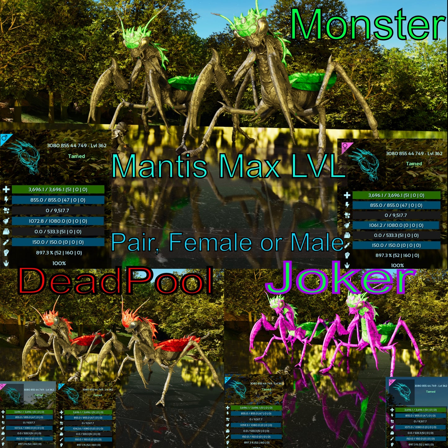 Mantis - Max Level 362 897dmg Imprinted