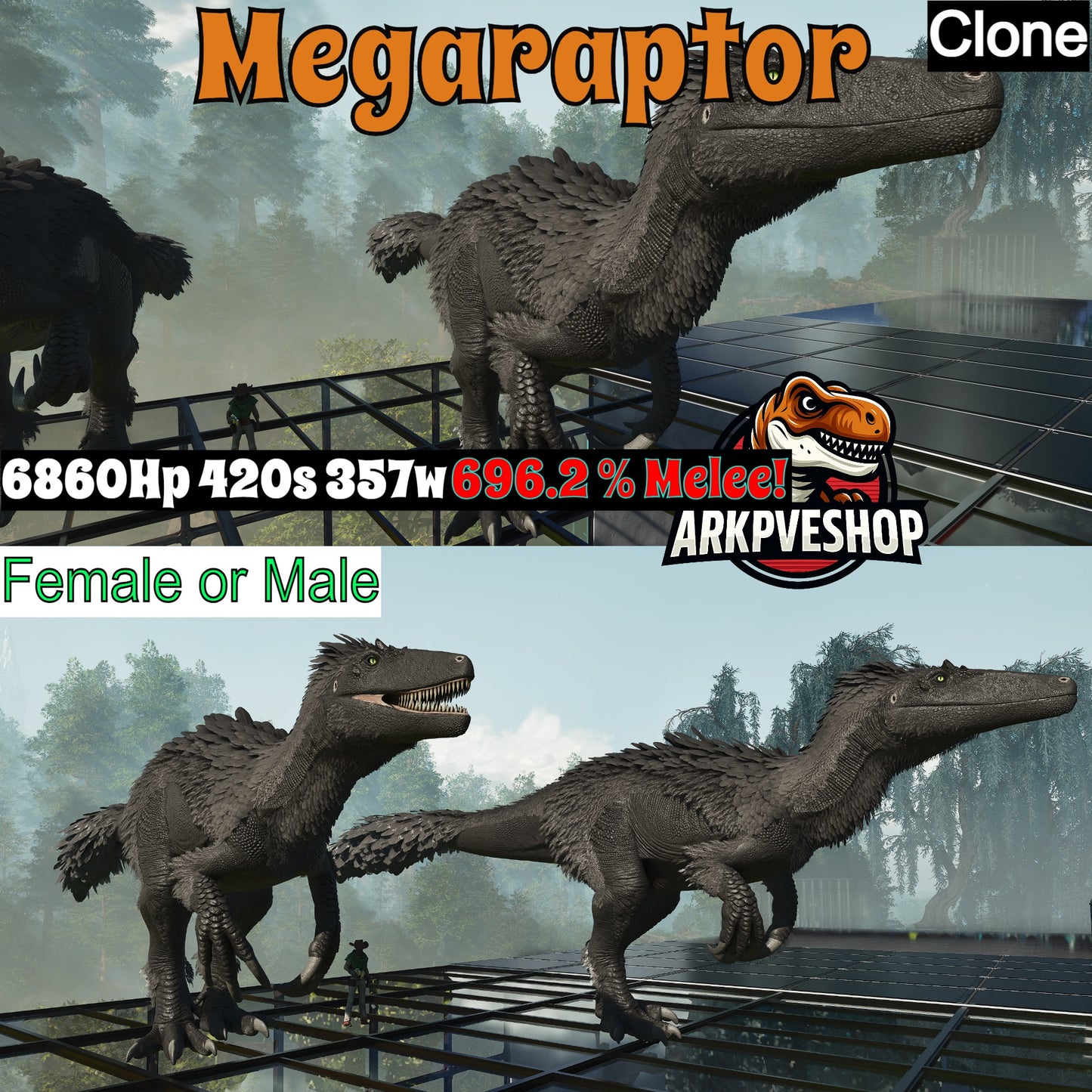 Megaraptor Clone 696%Melee