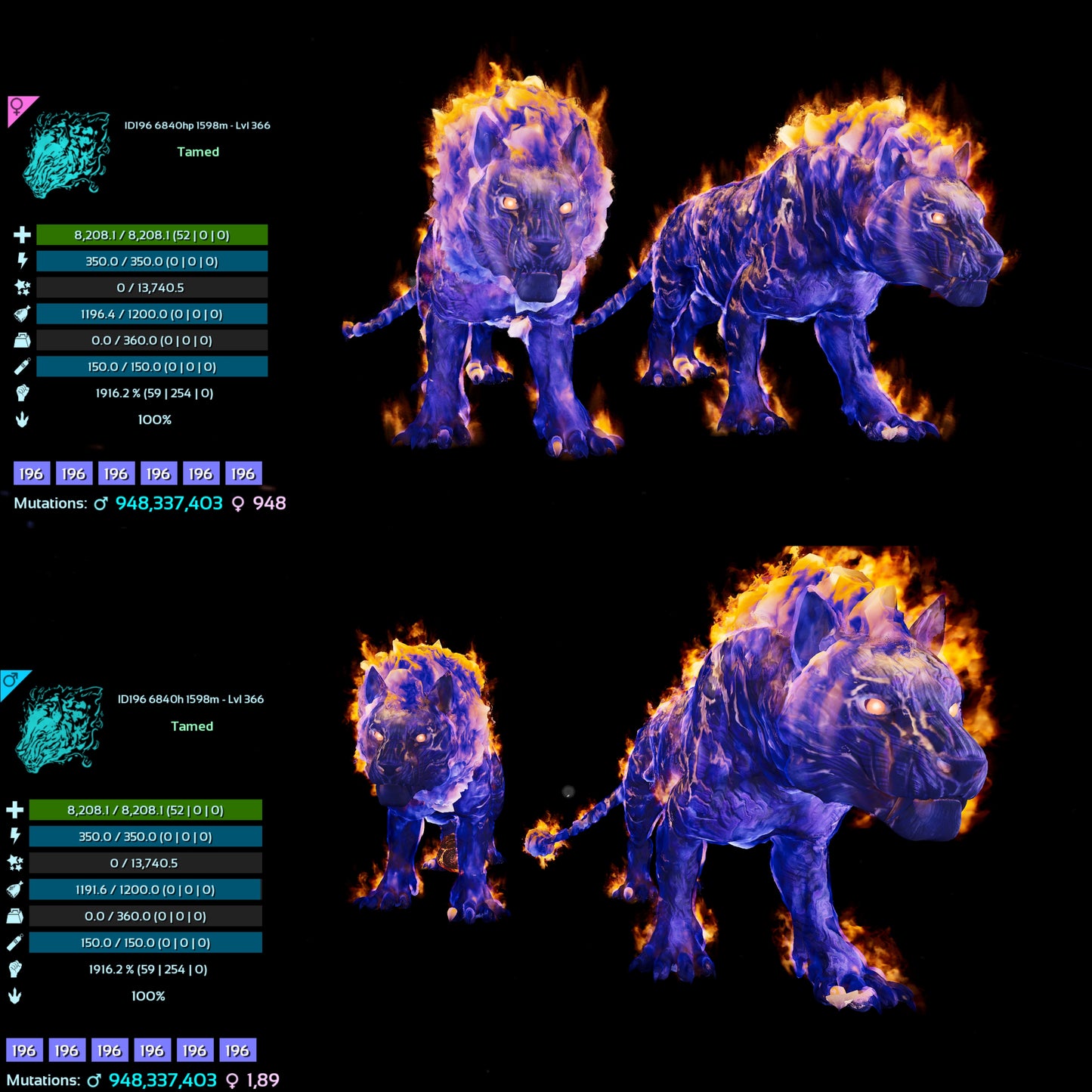 Pyromane / Pyro 1916% Melee DMG 366Lvl