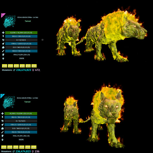 Pyromane / Pyro 1916% Melee DMG 366Lvl