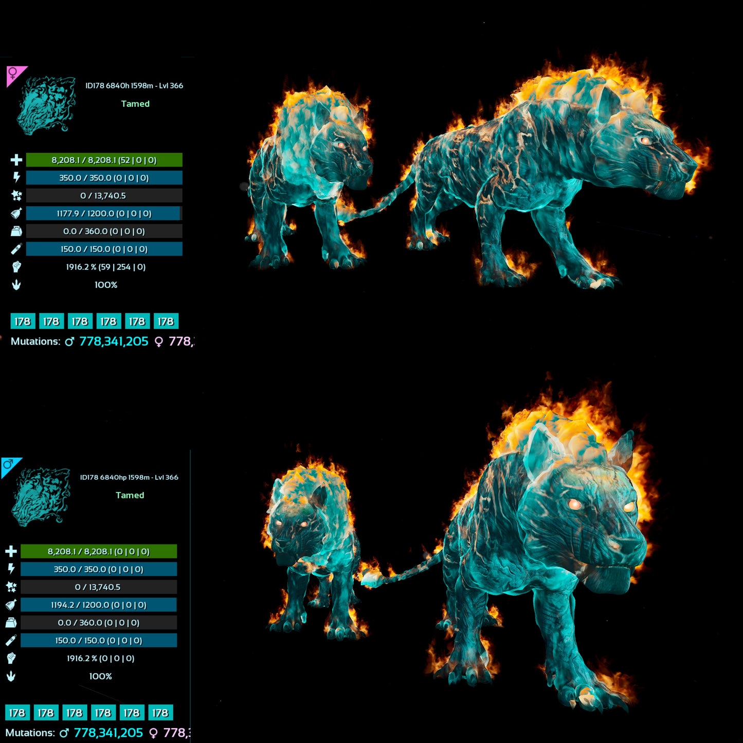 Pyromane / Pyro 1916% Melee DMG 366Lvl
