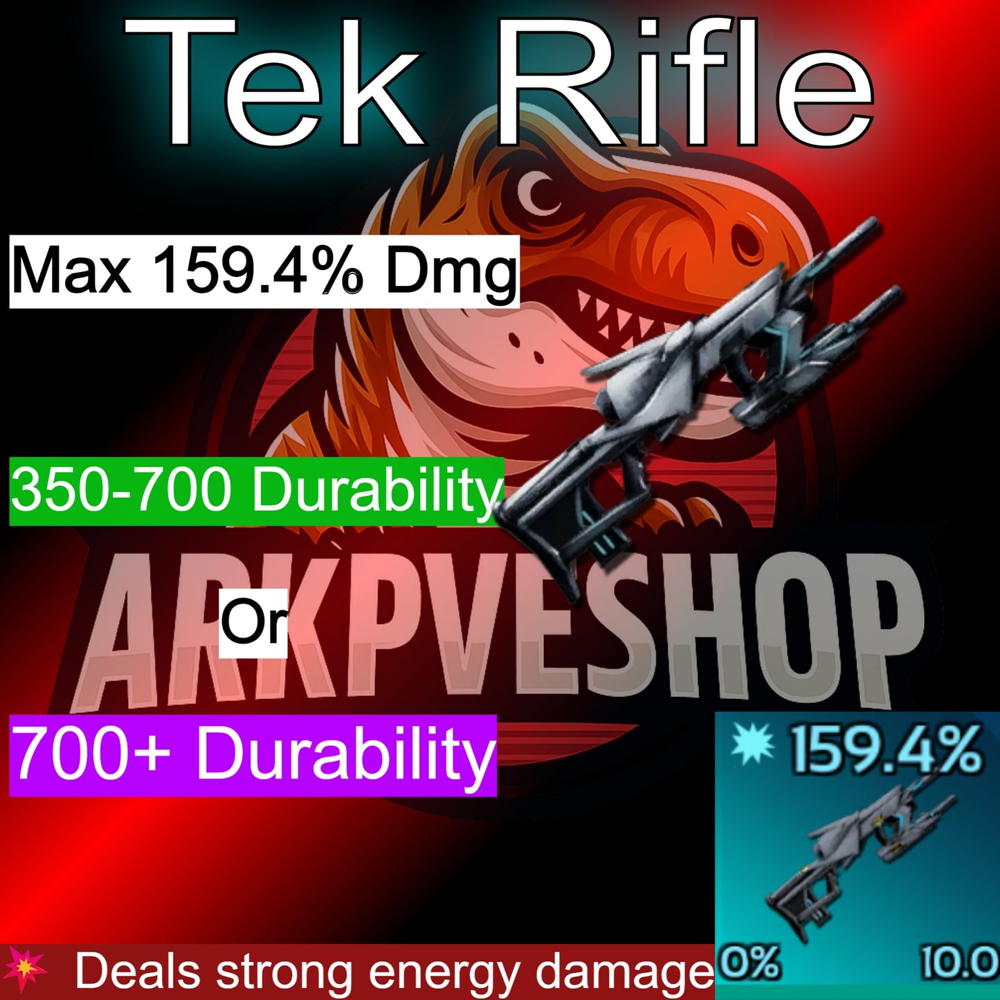 Tek Rifle Crafted Durability Variants