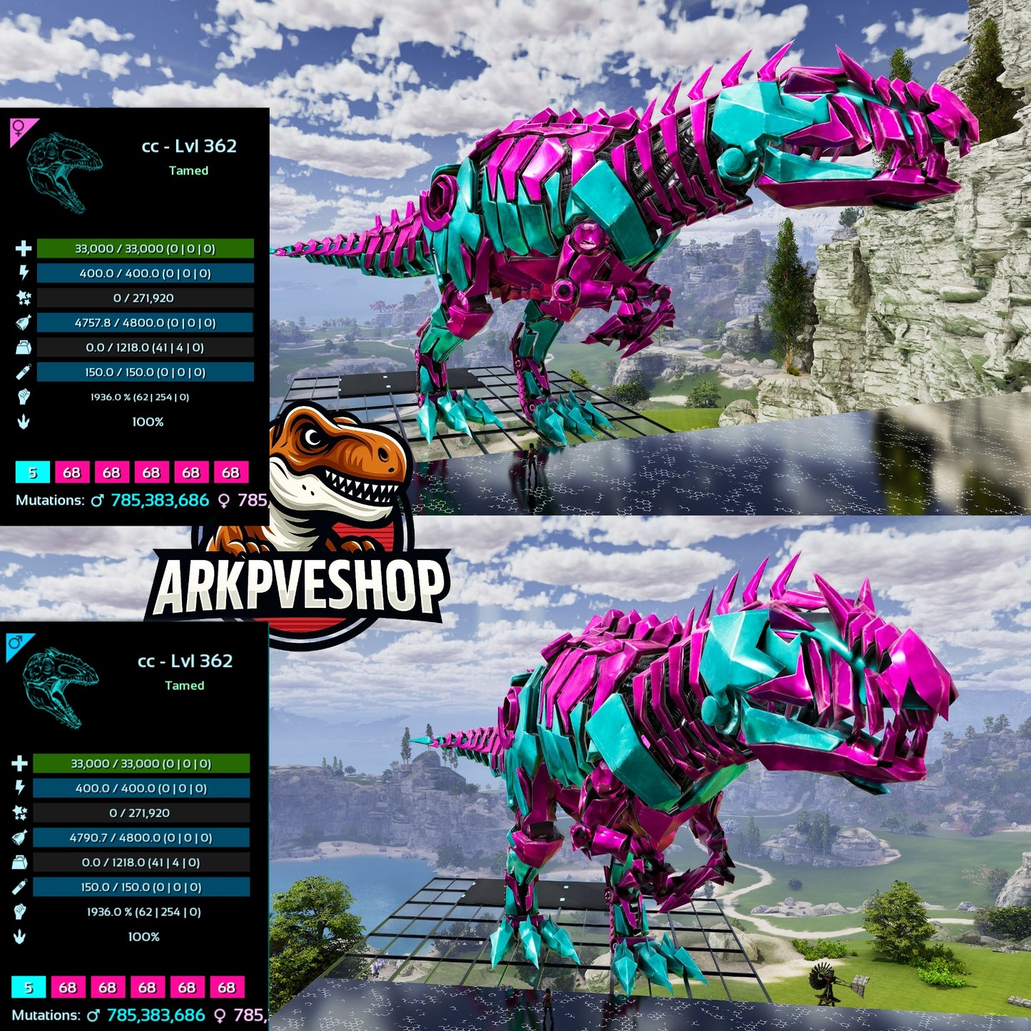 Tek Giganotosaurus 1936melee (Imprinted)