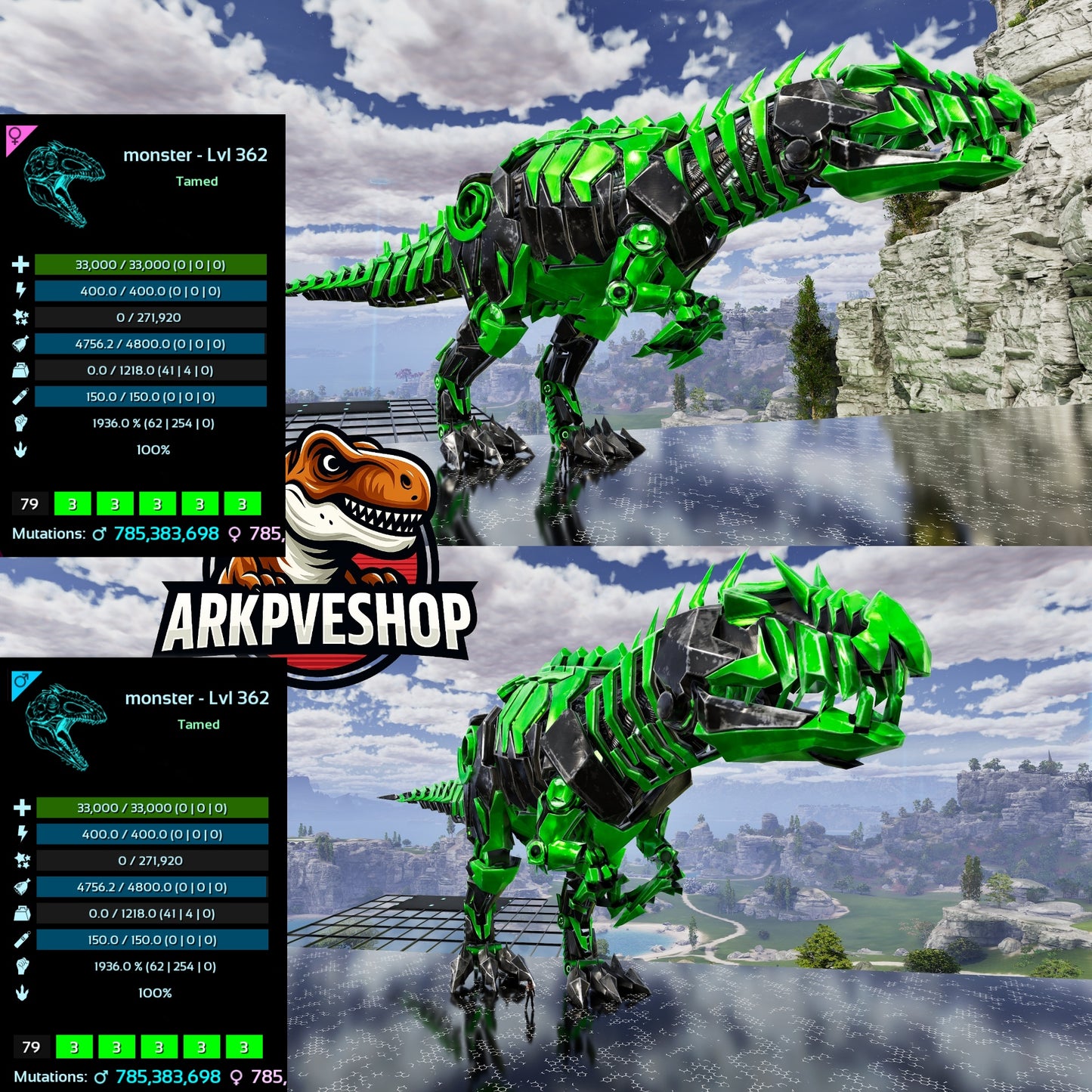 Tek Giganotosaurus 1936melee (Imprinted)