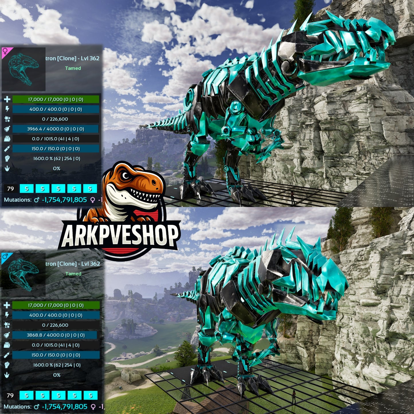 Tek Giganotosaurus Clone 1600Melee