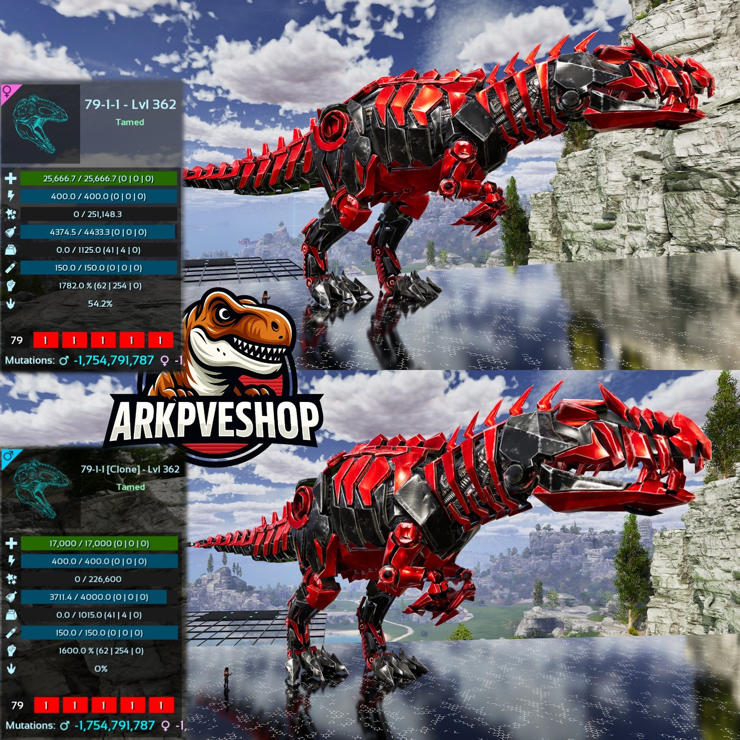 Tek Giganotosaurus Clone 1600Melee