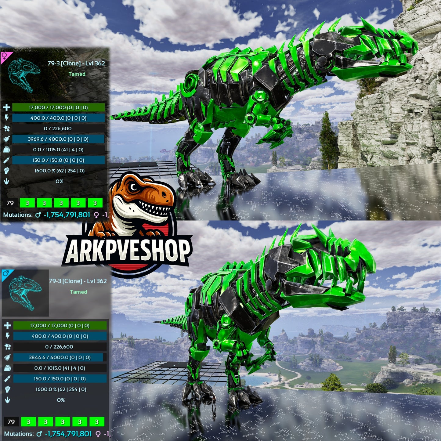 Tek Giganotosaurus Clone 1600Melee