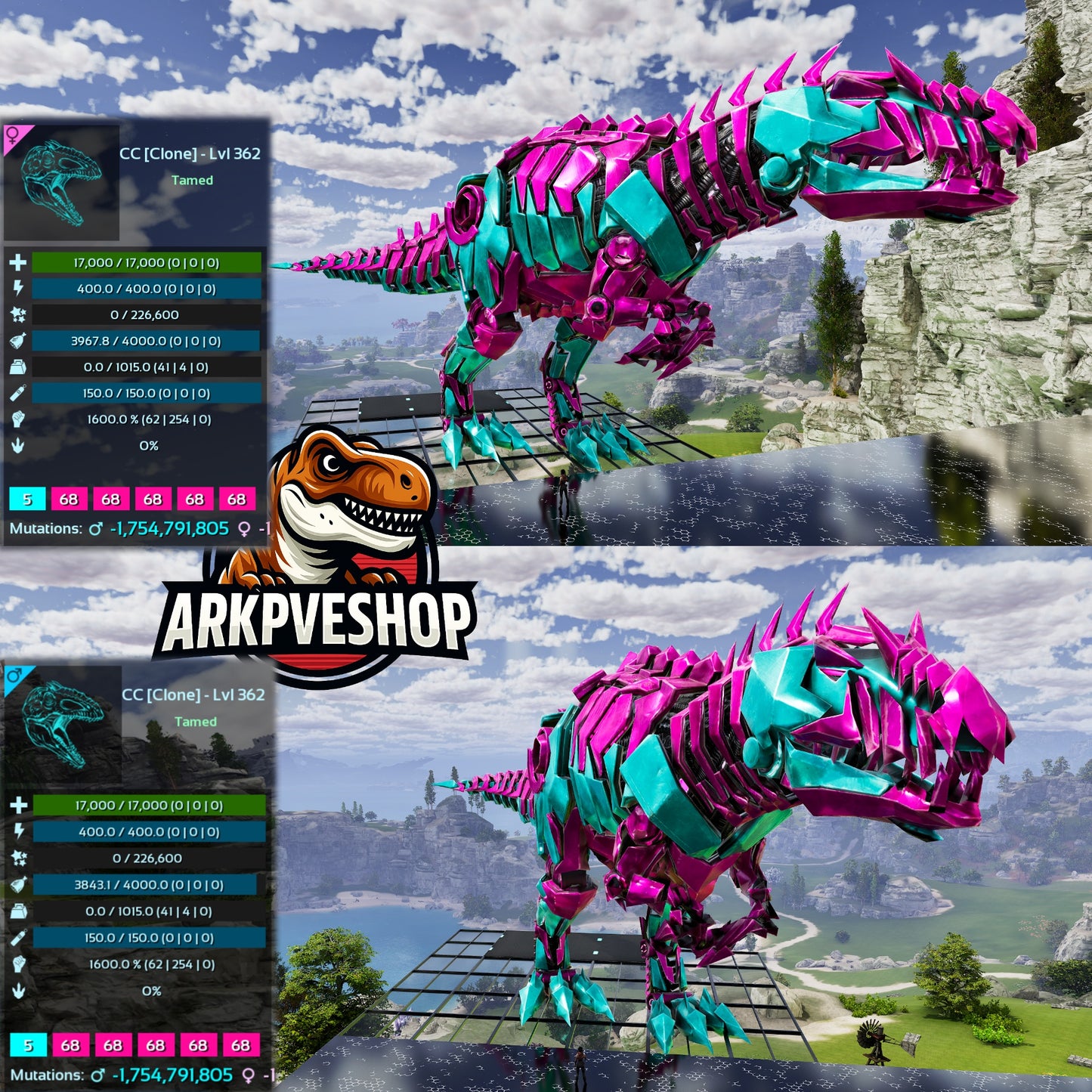 Tek Giganotosaurus Clone 1600Melee