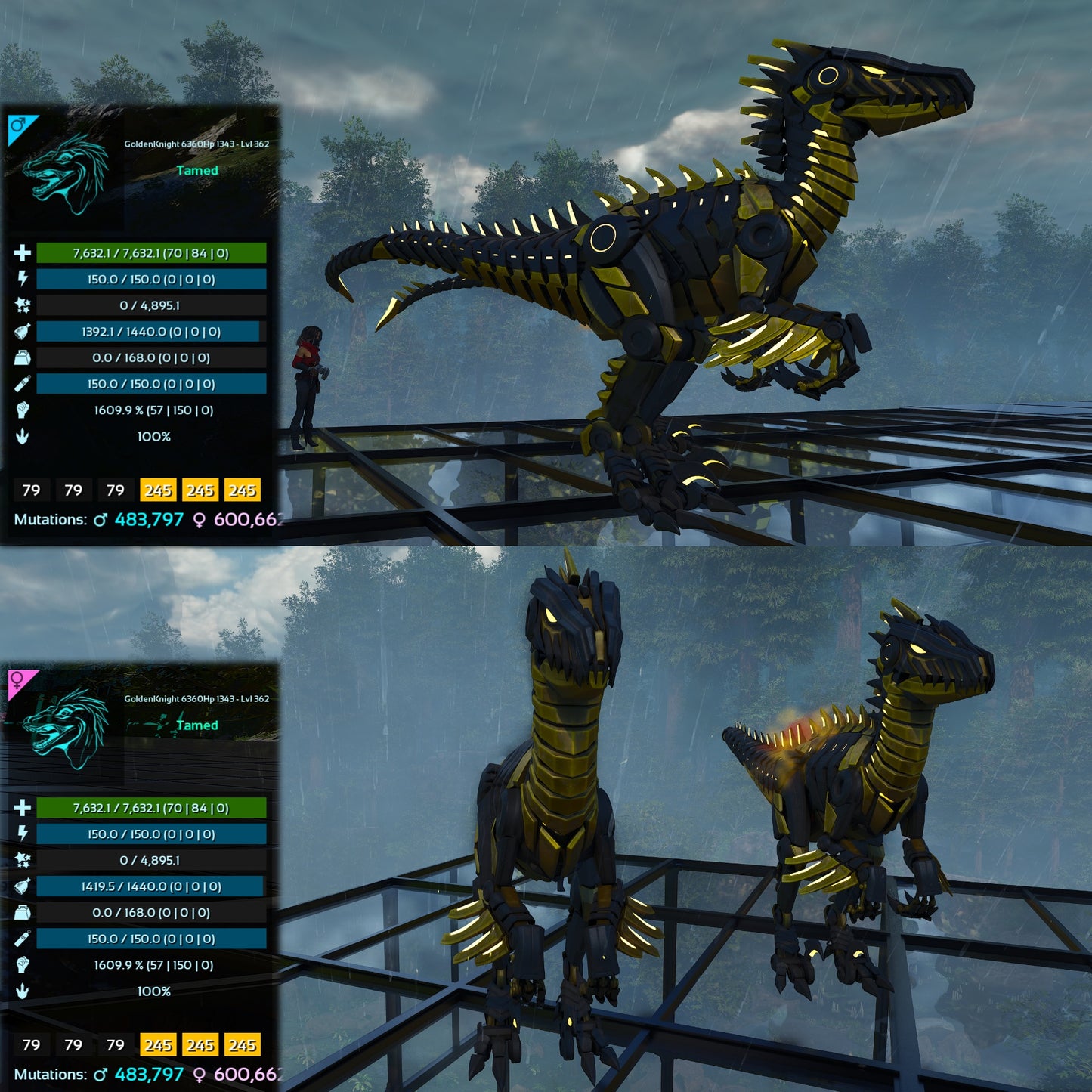 Tek Raptor 7632Hp 1609Melee