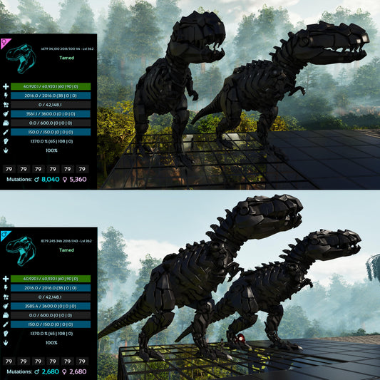 🏷️ Tek Rex 1370%Melee imprinted 🏷️