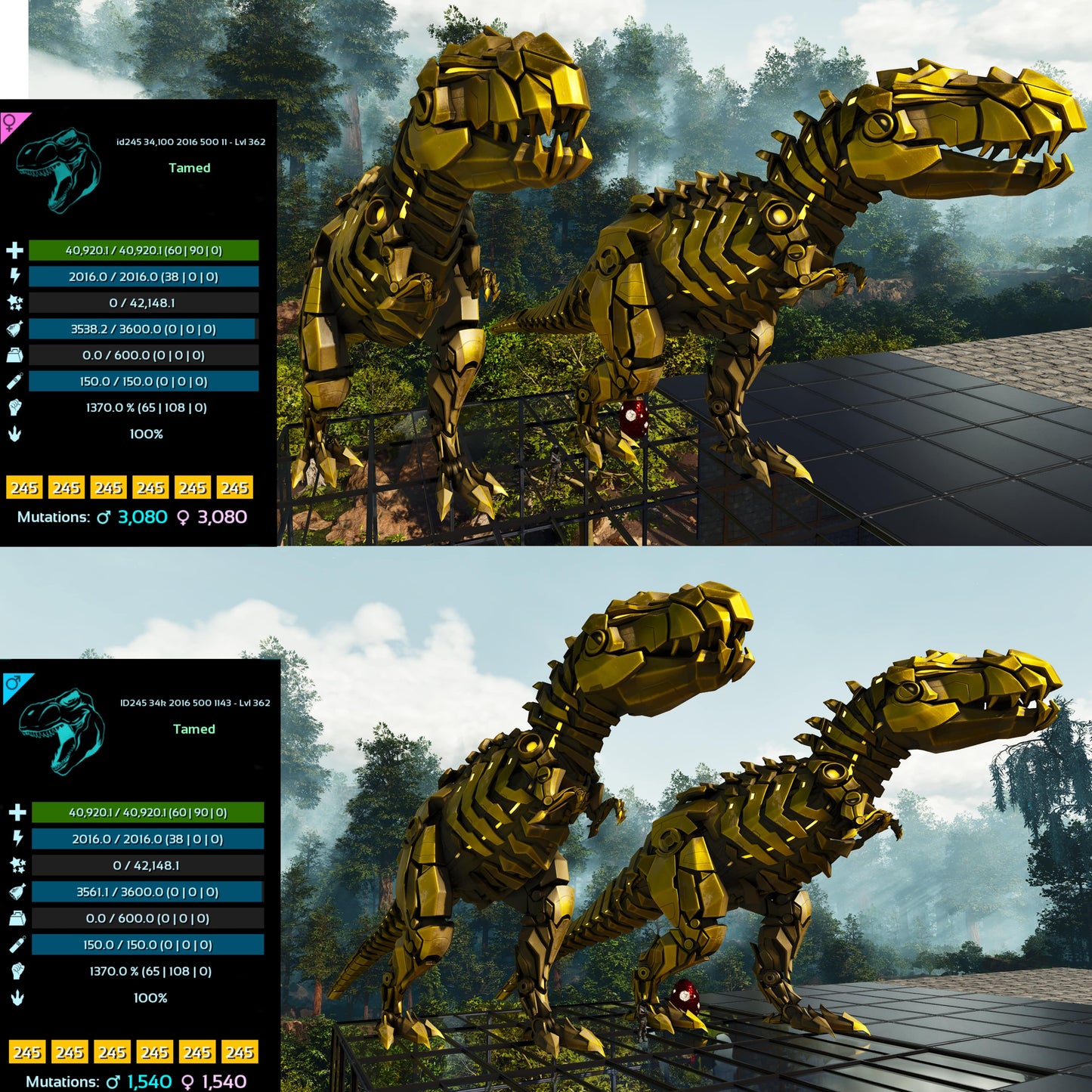 🏷️ Tek Rex 1370%Melee imprinted 🏷️