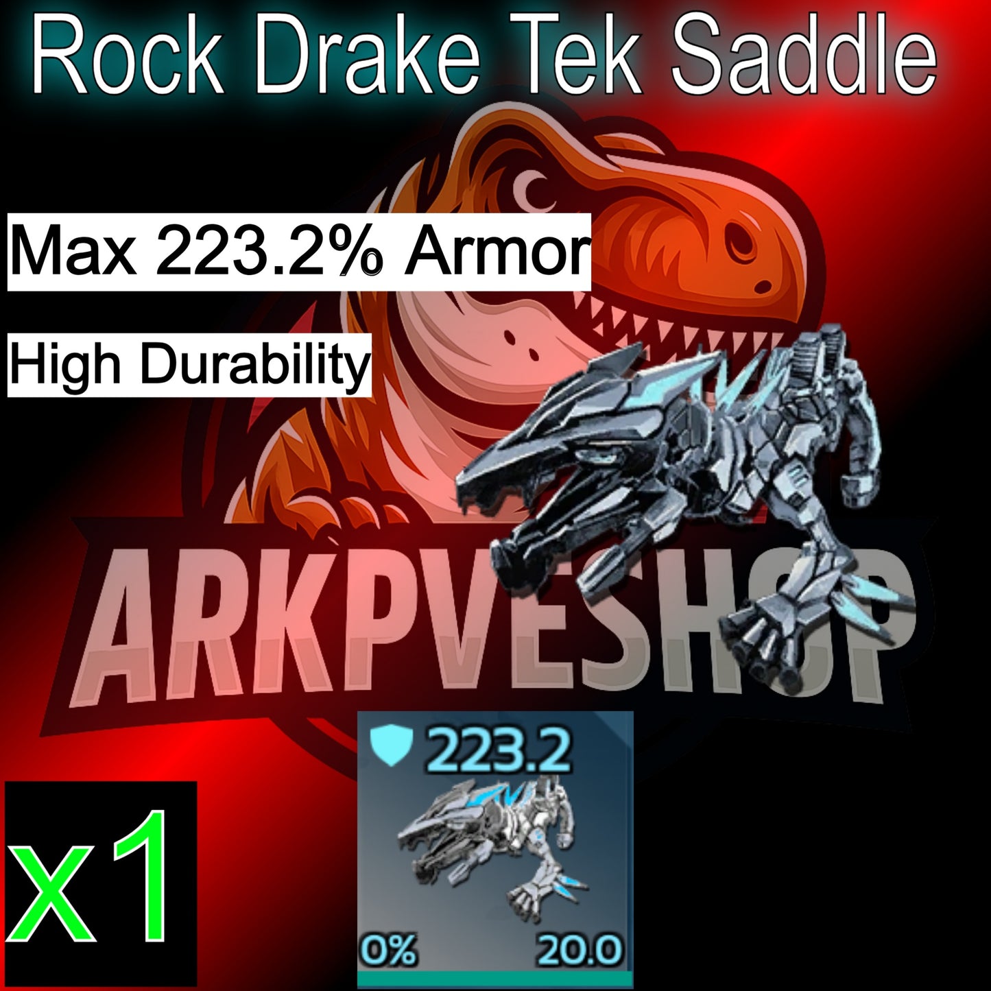 Tek Saddle max 223.2 Armor