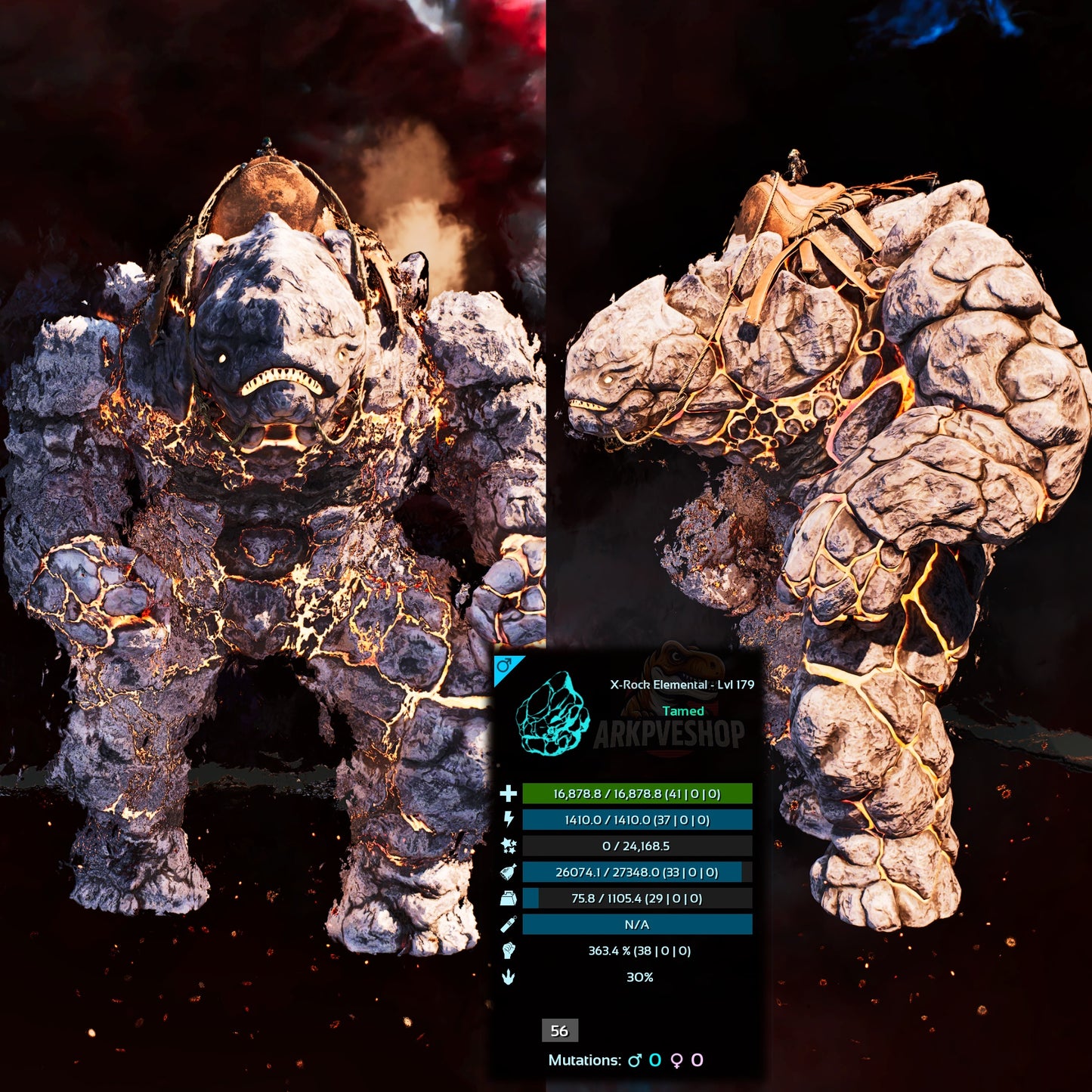 X-Rock Elemental / Lava Golem Clone