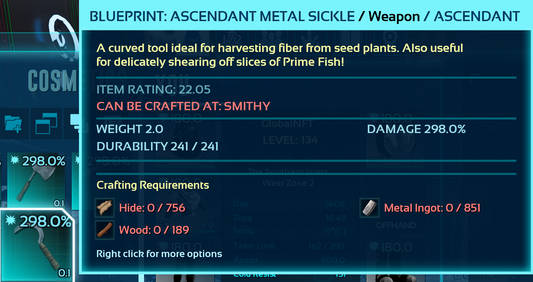 Metal Sickle Blueprints