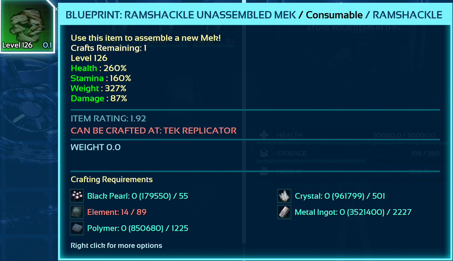 Mek Blueprint