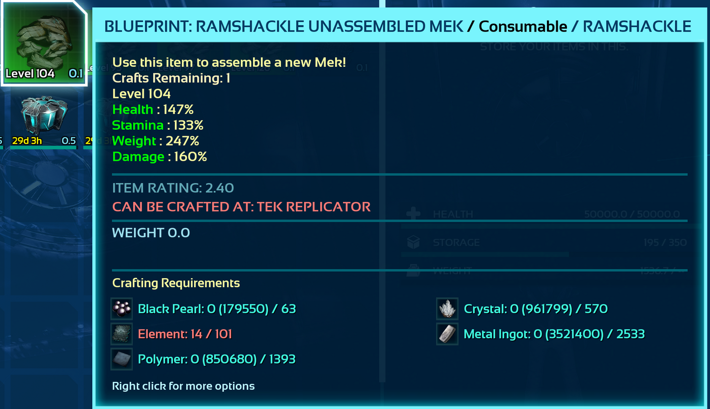 Mek Blueprint