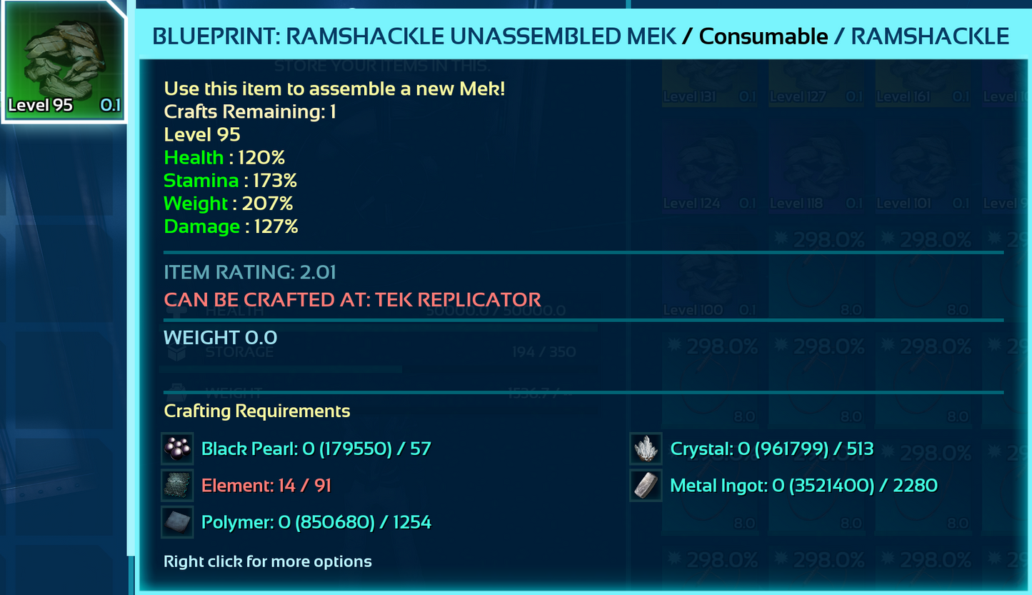 Mek Blueprint