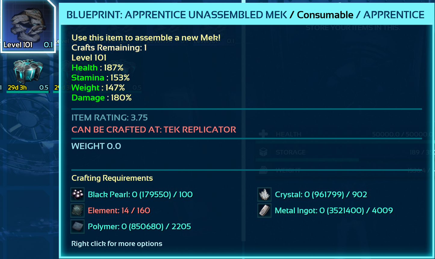 Mek Blueprint