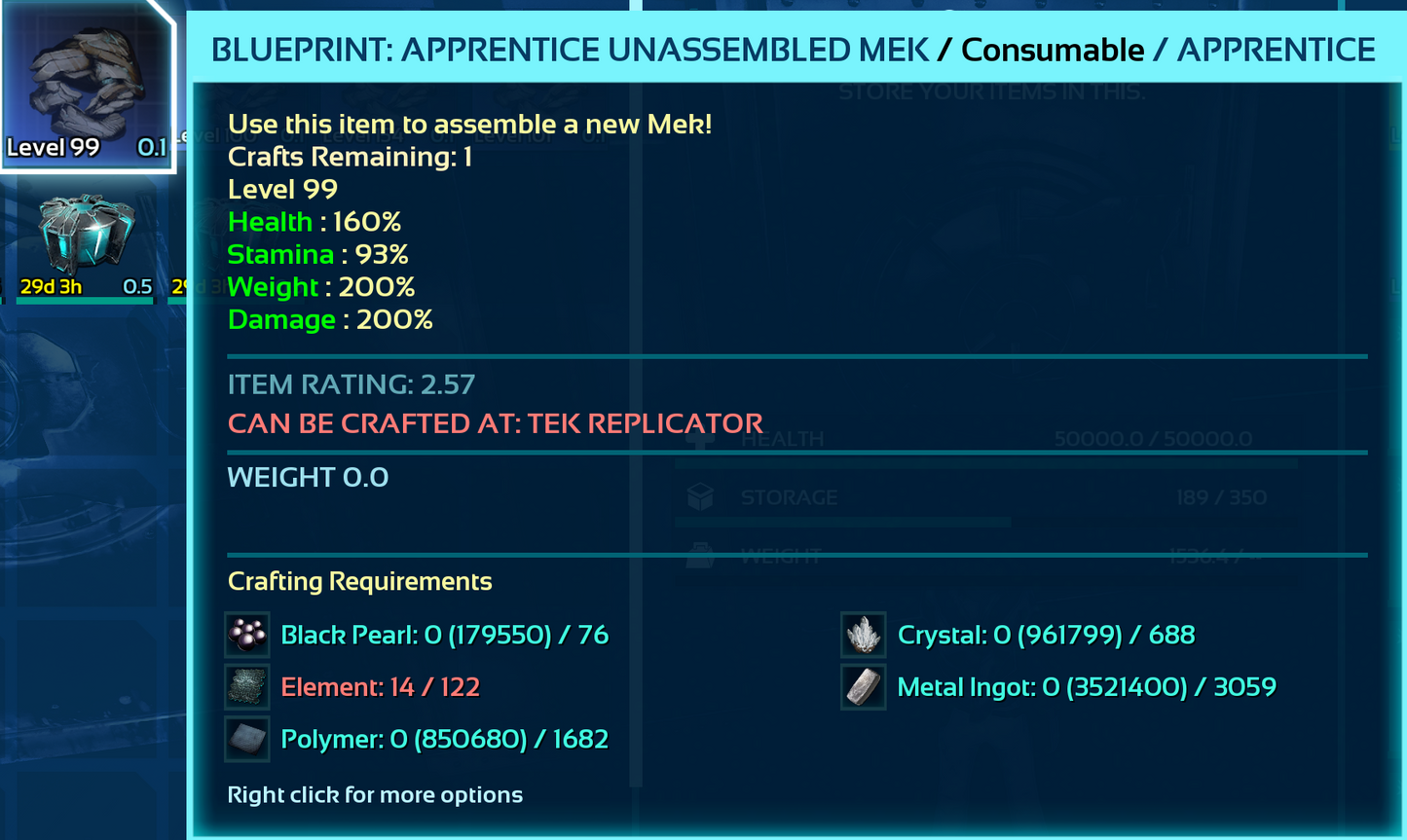 Mek Blueprint