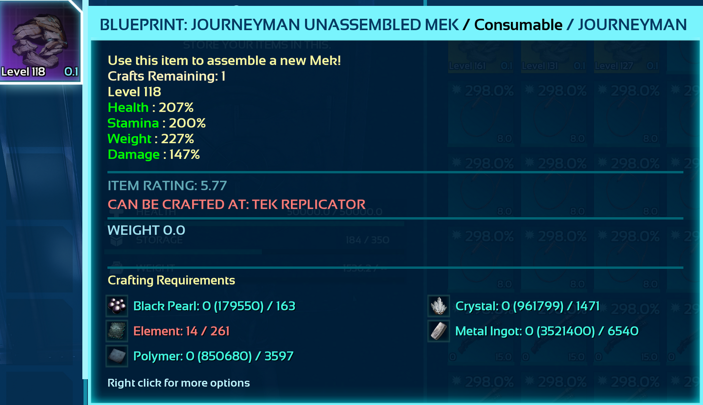 Mek Blueprint