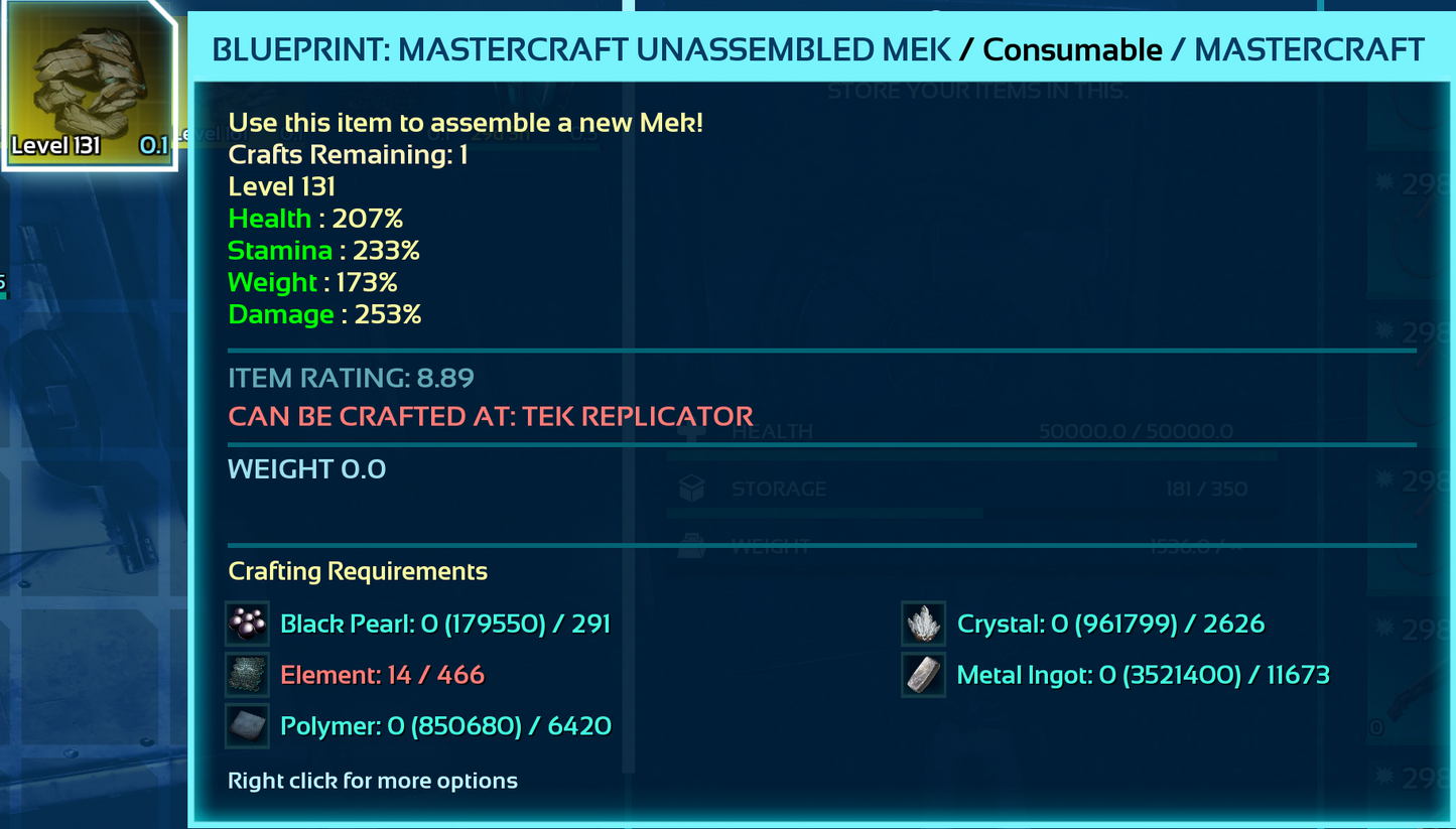 Mek Blueprint