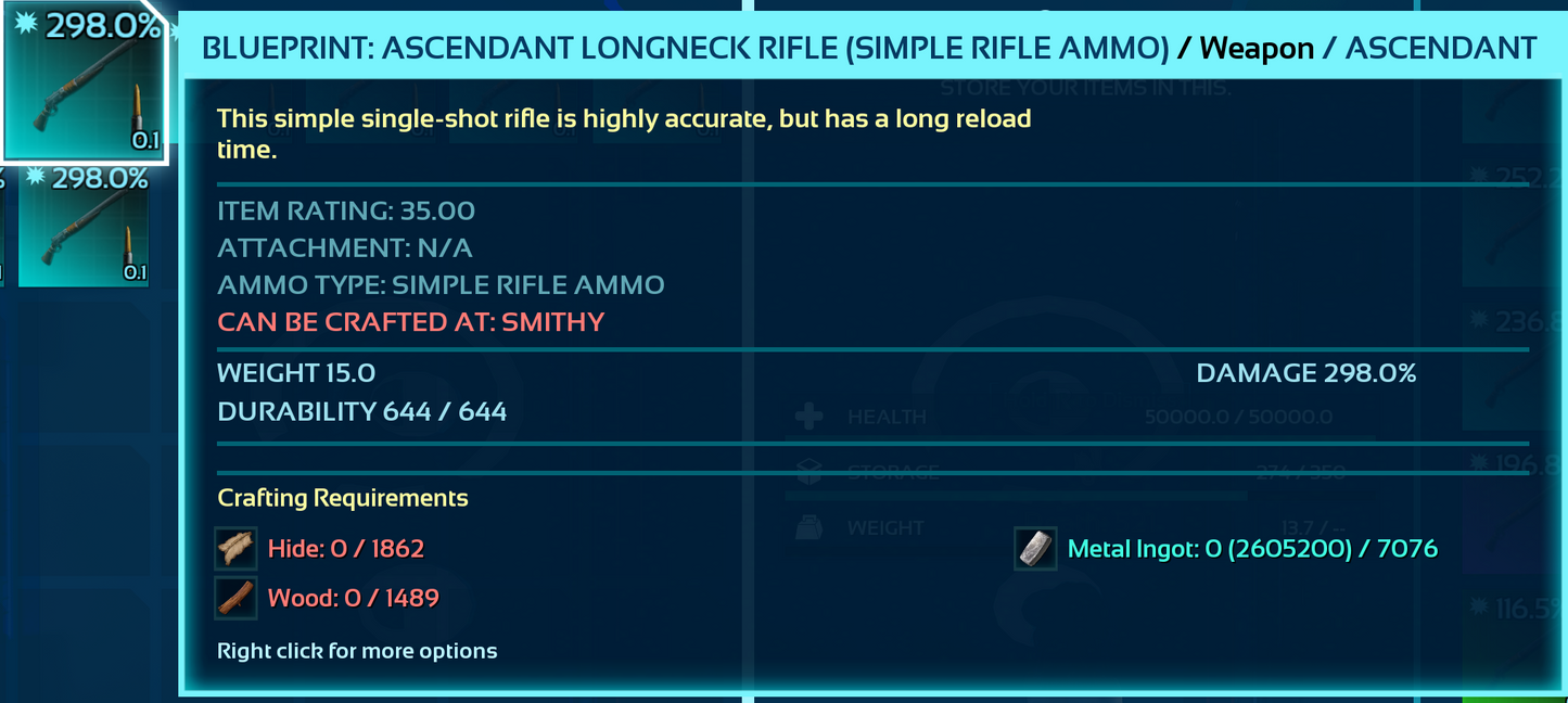Blueprint: Longneck Rifle