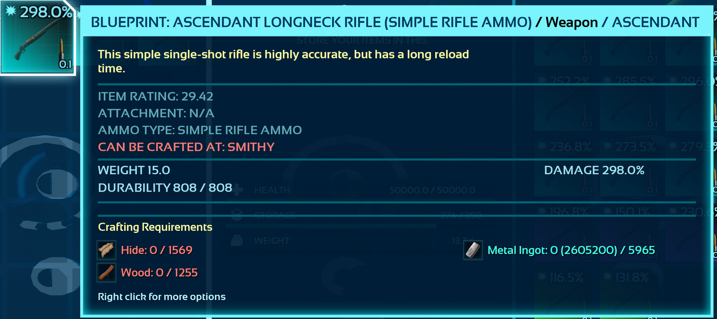Blueprint: Longneck Rifle