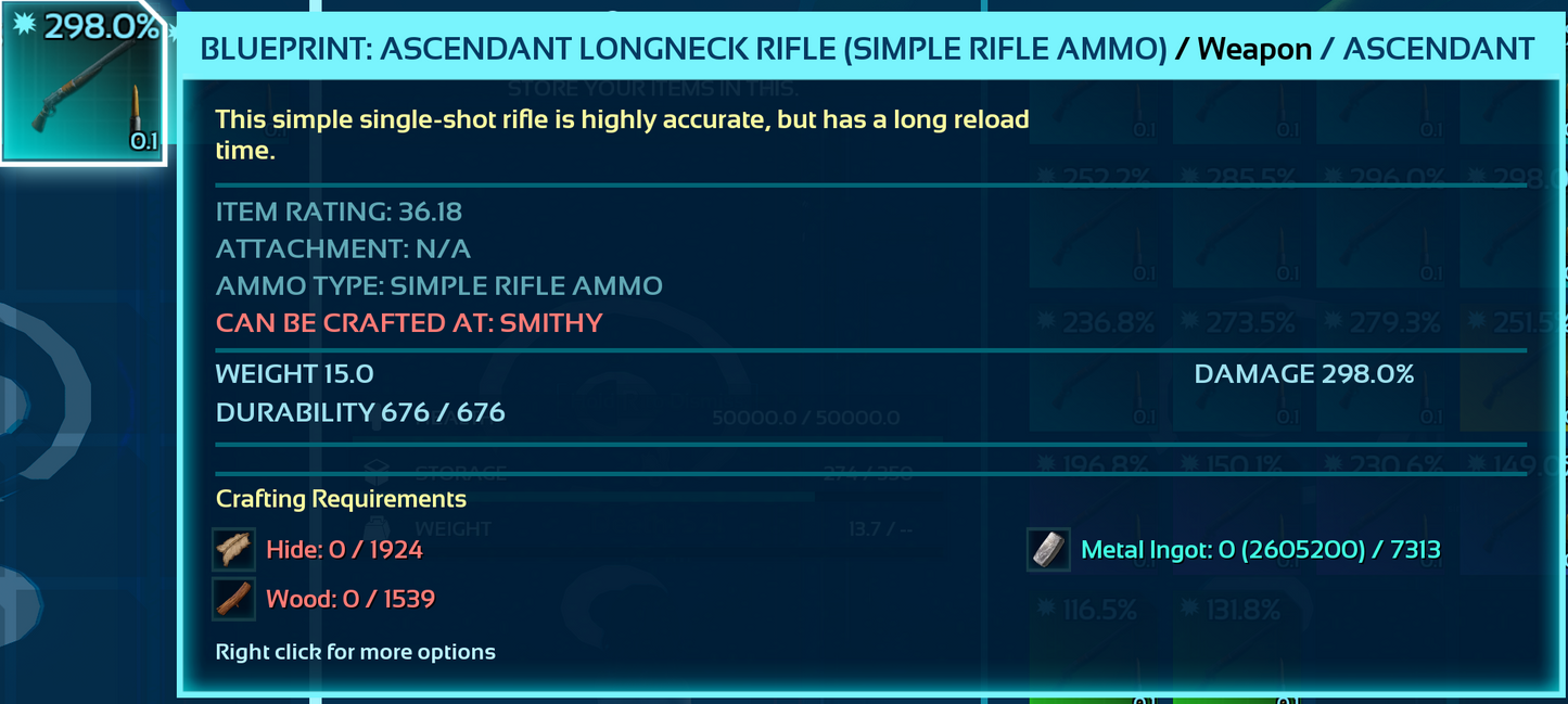 Blueprint: Longneck Rifle