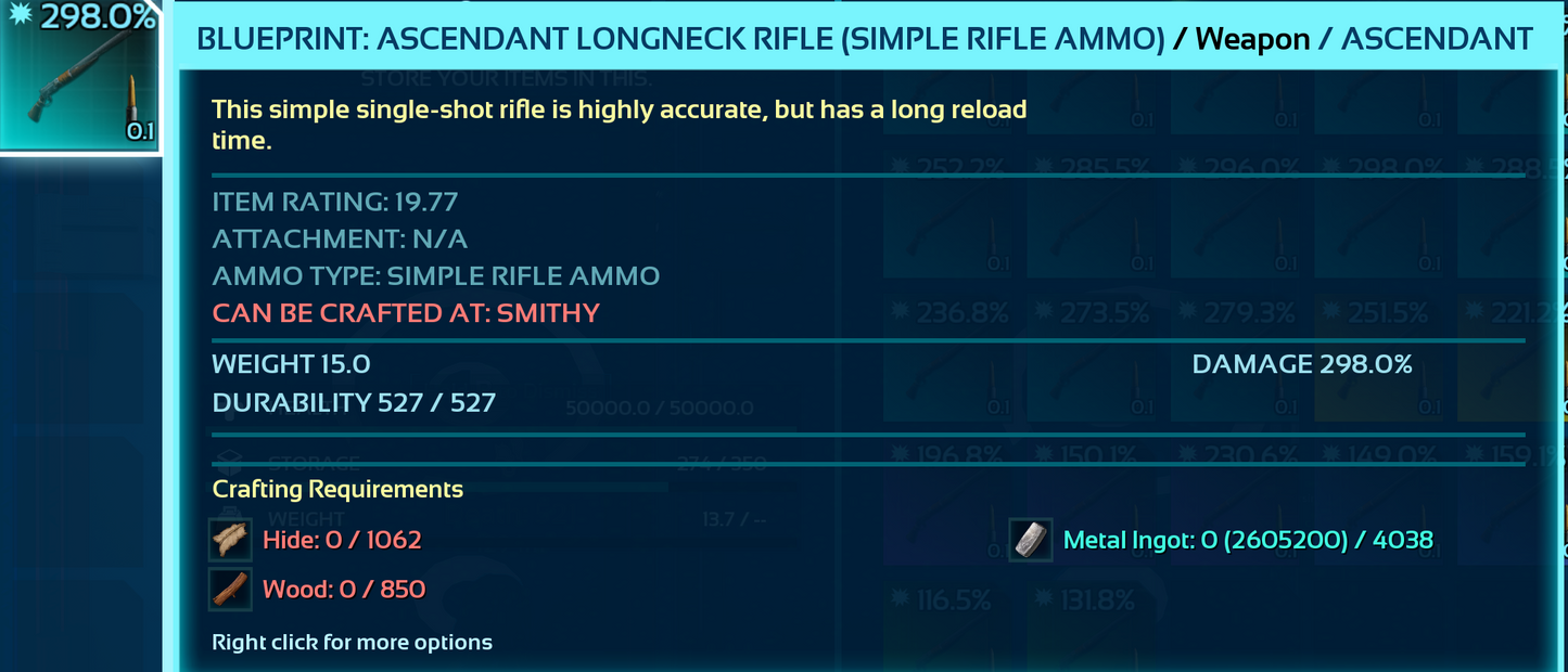 Blueprint: Longneck Rifle