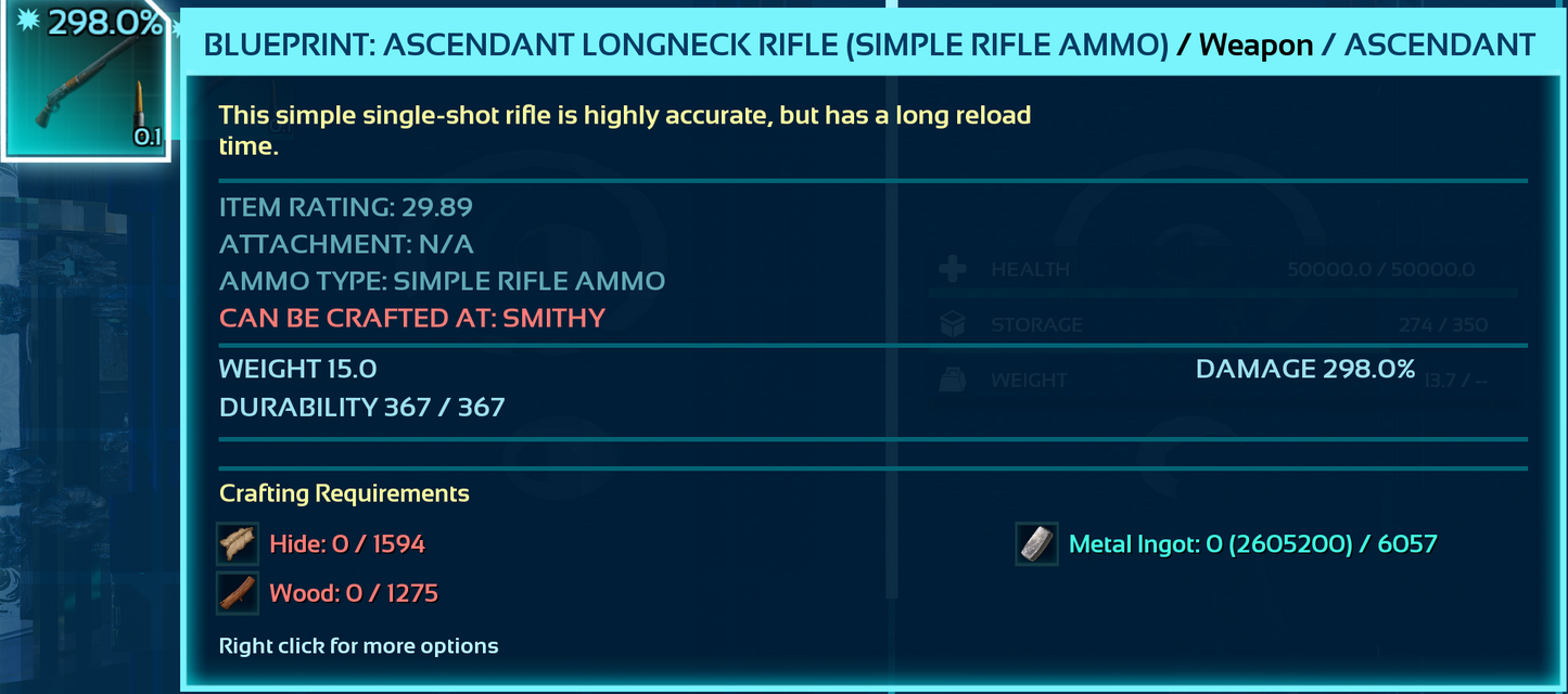 Blueprint: Longneck Rifle