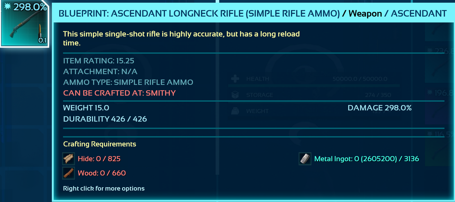 Blueprint: Longneck Rifle