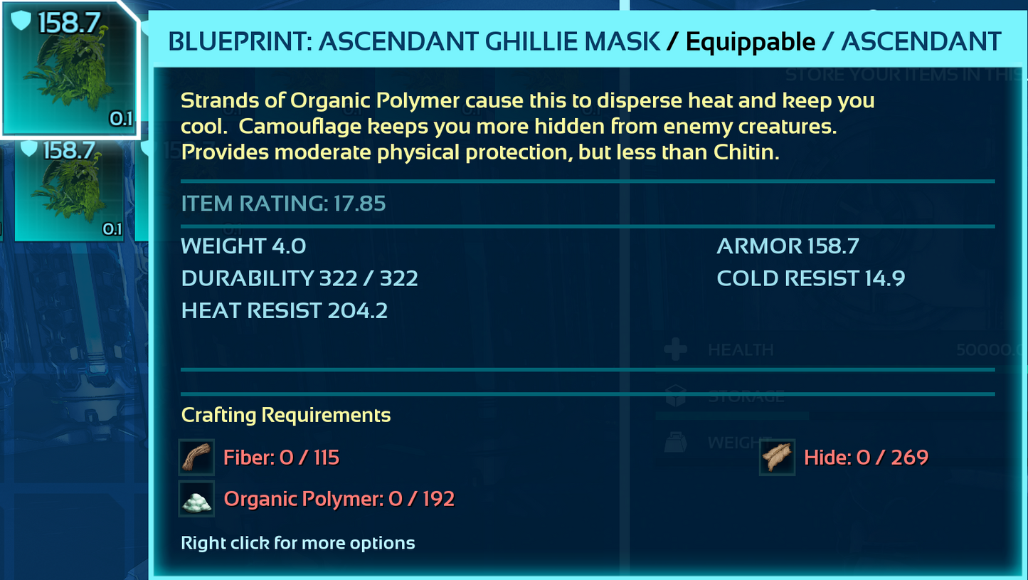 Ghillie Armor Blueprint Bp's
