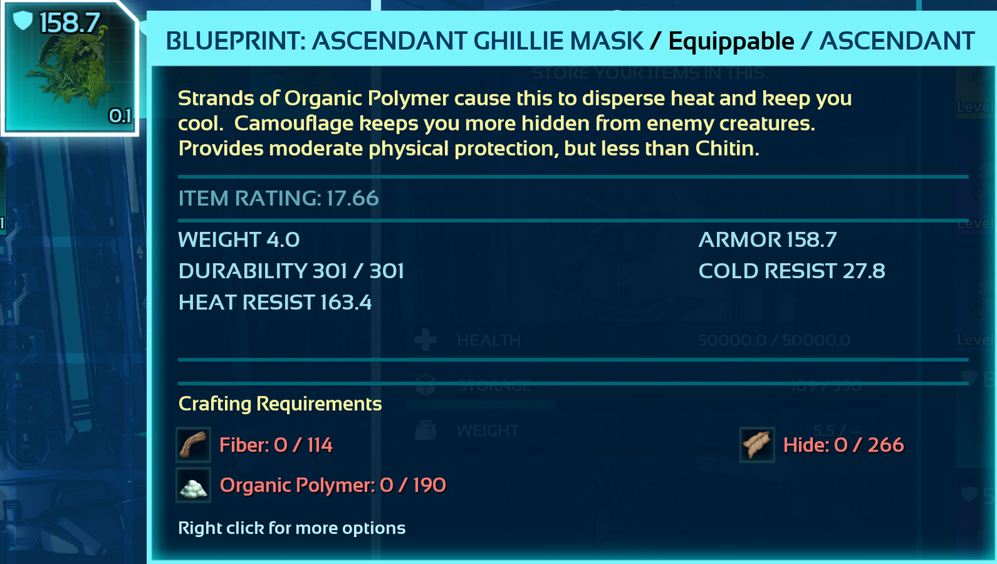 Ghillie Armor Blueprint Bp's
