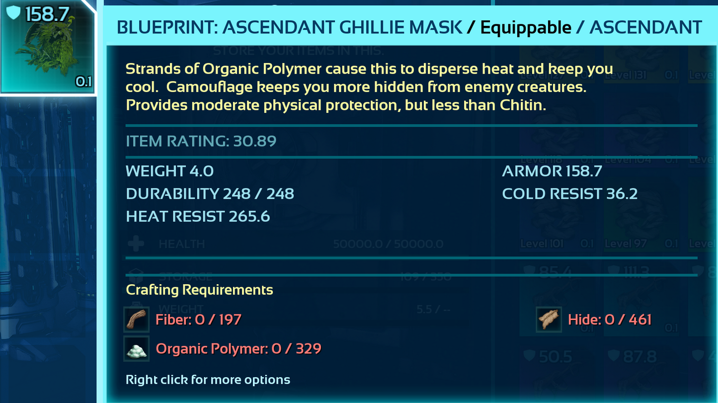 Ghillie Armor Blueprint Bp's